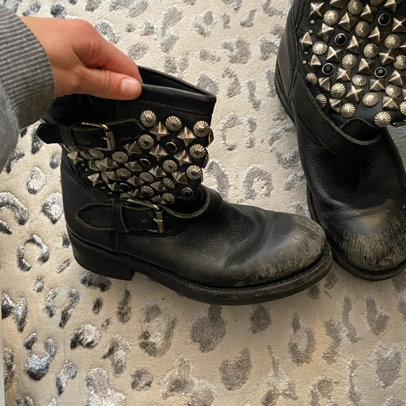 ash studded booties
